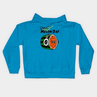 It's a great melon day melody! Kids Hoodie